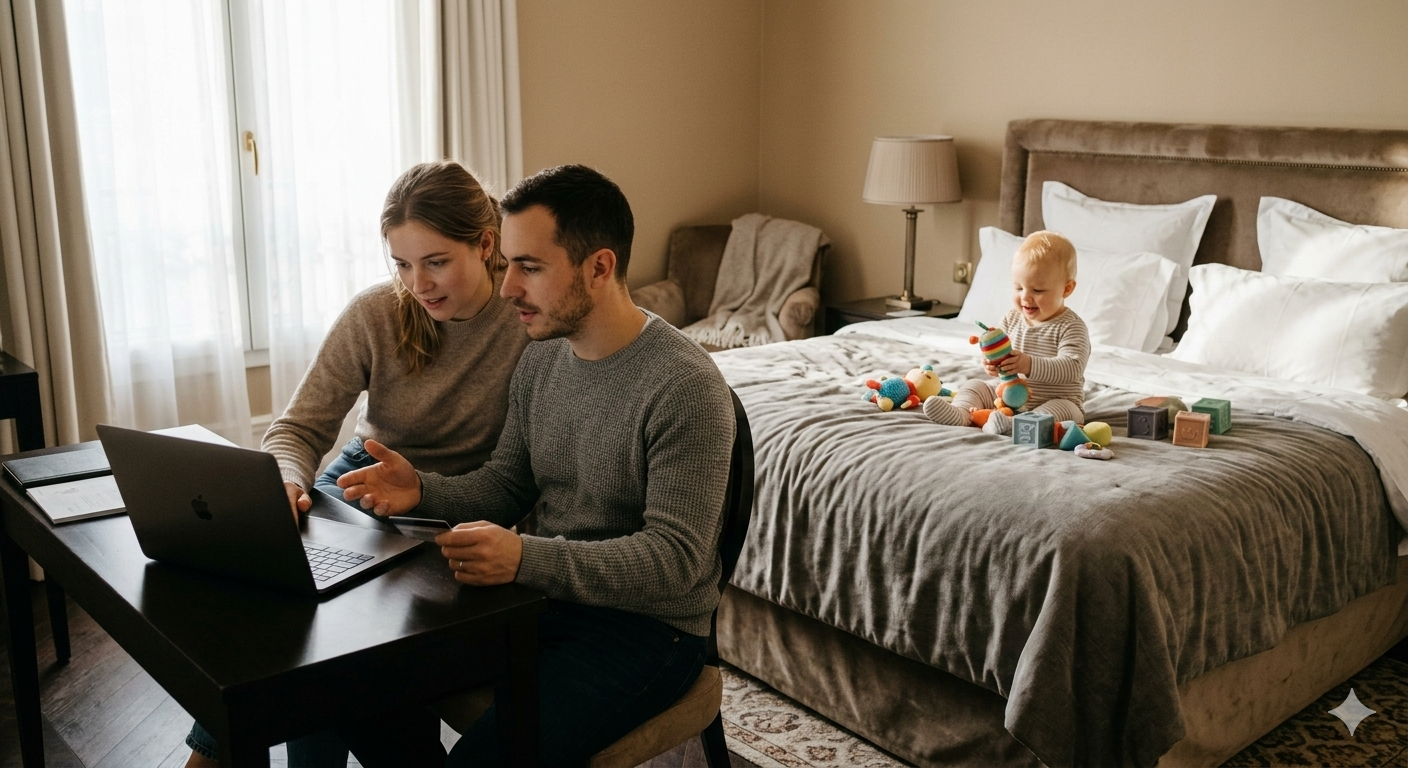 5 erreurs à éviter quand on réserve un hôtel avec un bébé